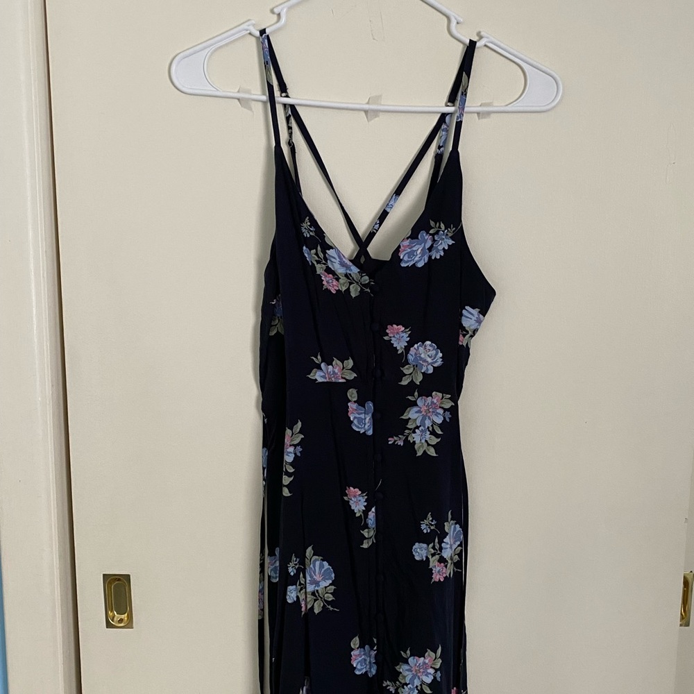 Abercrombie and Fitch Floral Pattern Dress with Noodle Straps.